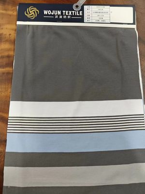 Facile à entretenir, sain, respirant et absorbant la sueur, tissu tricoté rayé pour polo