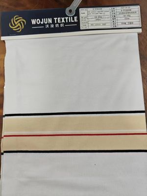 Tissu en matériau rayé respirant, écologique et durable, pour polo