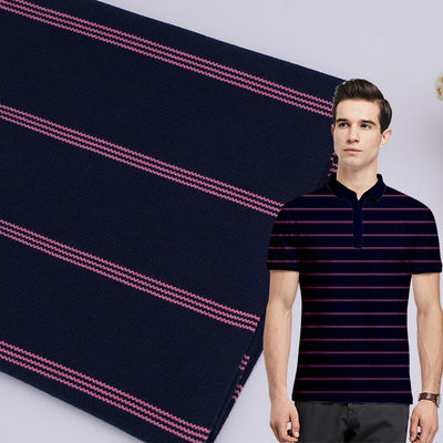 Tissu tricoté rayé respirant confortable et durable pour la peau