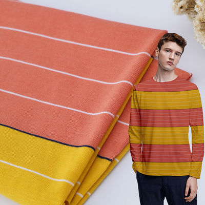 Tissu tricoté à rayures résistant et résistant