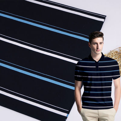 Tissu tricoté à rayures résistant aux rides et facile à entretenir