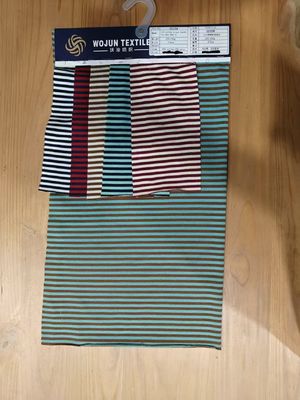 Écologique et bonne élasticité Matériau à rayures confortables Tissu pour les vêtements de maison