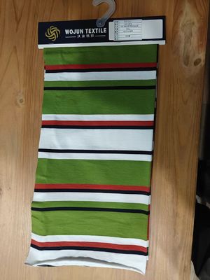 Tissu tricoté à rayures doux et confortable pour polo