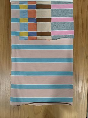 Tissu en matériau rayé résistant et respirant pour T-shirt