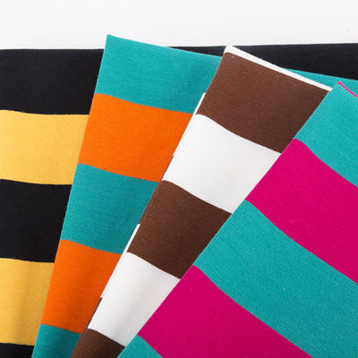 Un bon prix. Confortable et à la mode et propre à la peau Tissu tricoté rayé pour polo en ligne
