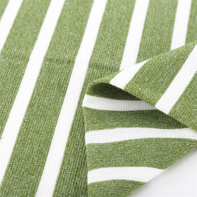 Tissu tricoté élastique et confortable et doux à rayures pour le port occasionnel
