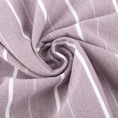Tissu tricoté à rayures douces et confortables pour t-shirt