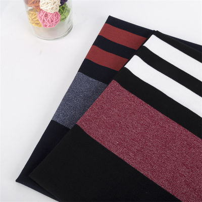 Tissu tricoté à rayures rigide et lisse pour le Jersey