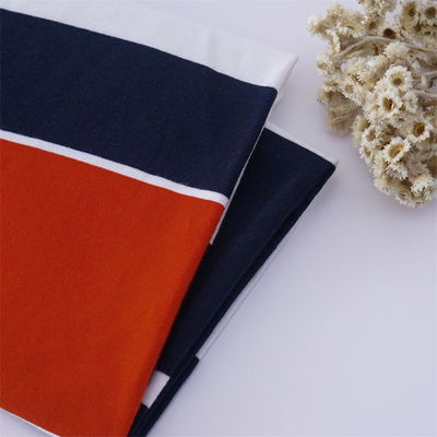 Un bon prix. Tissu tricoté à rayures naturel, résistant à la transpiration et propre à la peau, pour un usage occasionnel en ligne