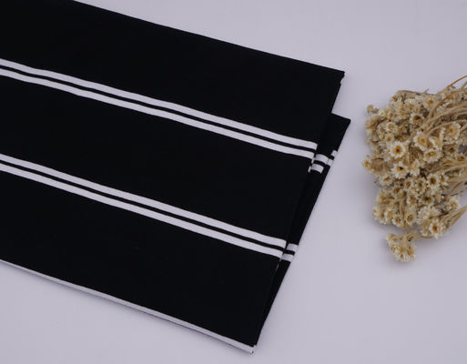 Tissu de matériau à rayures élastique classique et durable absorbant la sueur pour polo