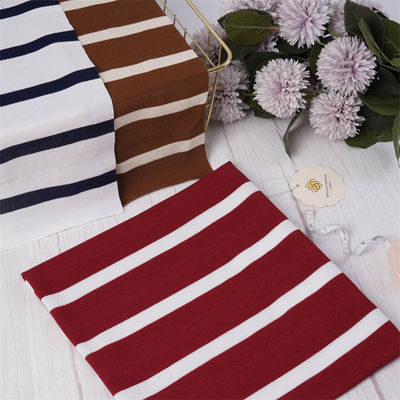 Tissu tricoté rayé souple résistant à l'usure et absorbant la sueur pour polo