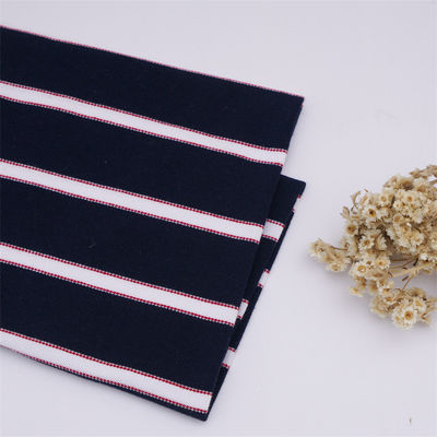 Tissu tricoté rayé résistant et élastique pour T-shirt