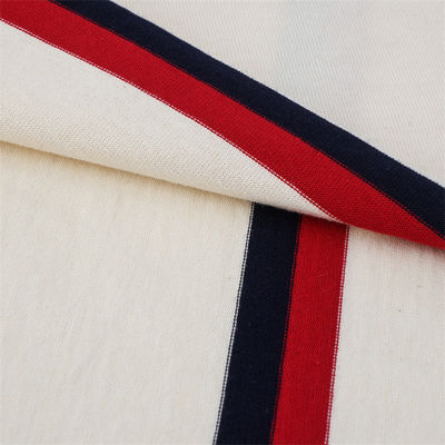 Naturel et confortable doux et soignant pour la peau Tissu tricoté à rayures pour T-shirt