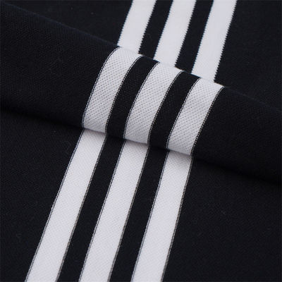 Tissu tricoté à rayures confortable et respirant pour les loisirs
