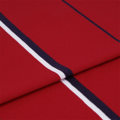 Facile à entretenir et respirant résistant à l'usure et durable Tissu tricoté rayé pour polo