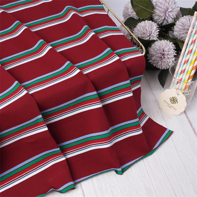 Tissu de matériau à rayures durable confortable, résistant à la peau et respirant, destiné au port occasionnel
