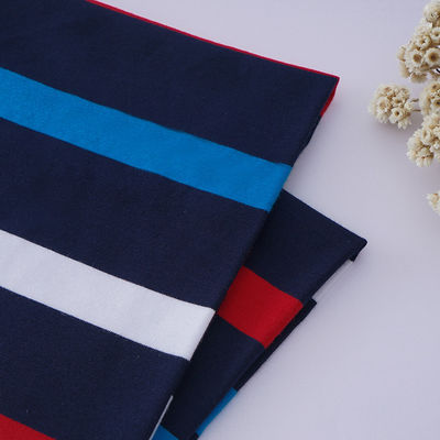 Saine et confortable et propre à la peau Tissu tricoté à rayures pour polo