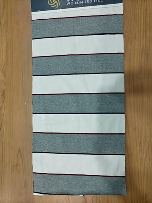 Un bon prix. Comfortable And Skin-Friendly High Wear-Resistant Color Fastness Striped Knit Fabric For T-Shirt en ligne