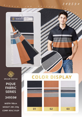 Un bon prix. Tissu tricoté rayé résistant à l' air et sain et à haute résistance des couleurs en ligne