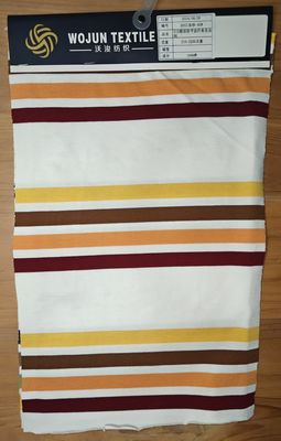 Un bon prix. Tissu en maille rayée lisse, confortable et sain, adapté à la peau, pour t-shirt en ligne