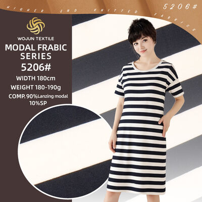 Un bon prix. Tissu de coton rayé respirant, anti-humidité et lisse pour tenue décontractée en ligne