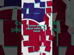 Le bout droit imperméable solide du tissu 26S de piqué de coton de couleur a peigné matériel