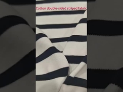 Tissu tricoté à rayures confortable et sain pour les vêtements décontractés